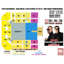 VIP Tribühne - Tribühne - Sasa Matić & Aco Pejović | 25.10.2025 - MHP Arena Ludwigsburg