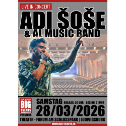 HOCHPARKETT- Adi Šoše & AL Music Band | 28.03.2026 - Forum am Schlosspark  - Ludwigsburg